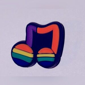 SALE NEW LGBQT Pride Music Note Charm Jibbitz Croc 🐊 Charm